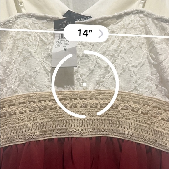 Rue21 Crochet Top Dress Size: Medium - Picture 11 of 11